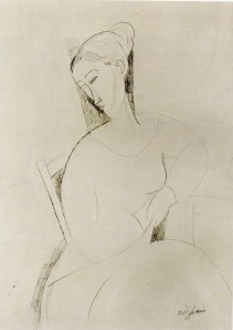 A. Modigliani, Donna seduta. 1916